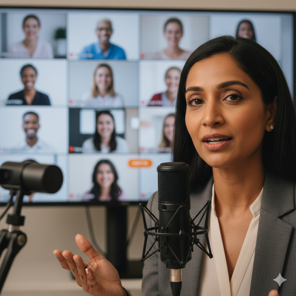 Ilustración de mentores en línea